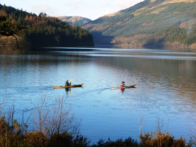 Kayaking, Loch Eck