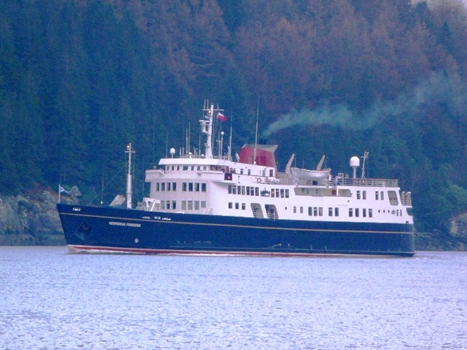 Cruise Ship on Loch Goil