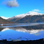 Snow capped Highland Mountains