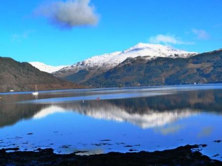 Snow capped Highland Mountains